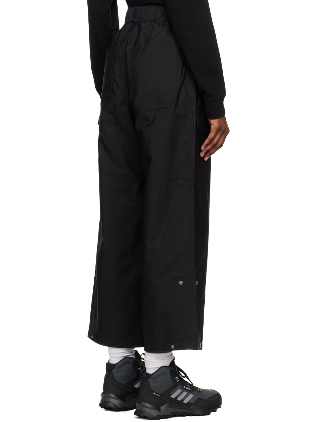 Black Loose Cargo Pants - 3