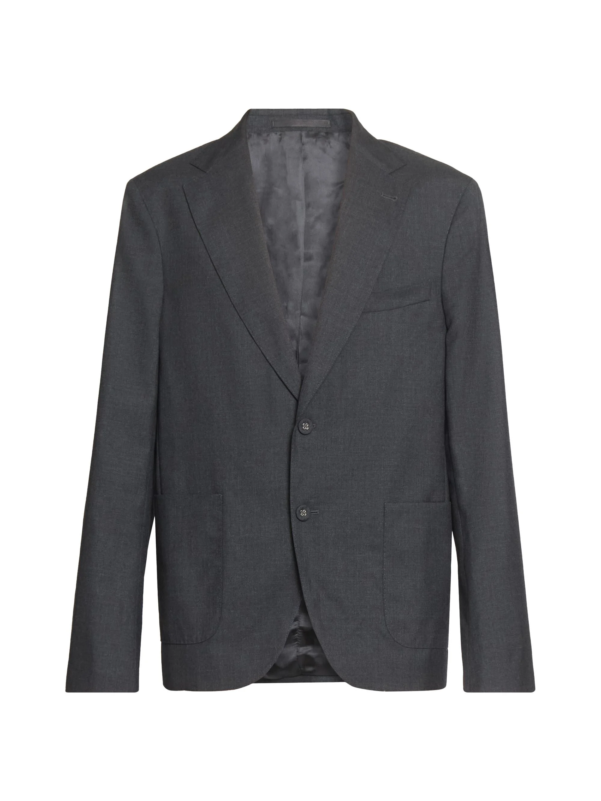 Men Arthus Wool Italian Fresco Jacket - Dark Grey - 1