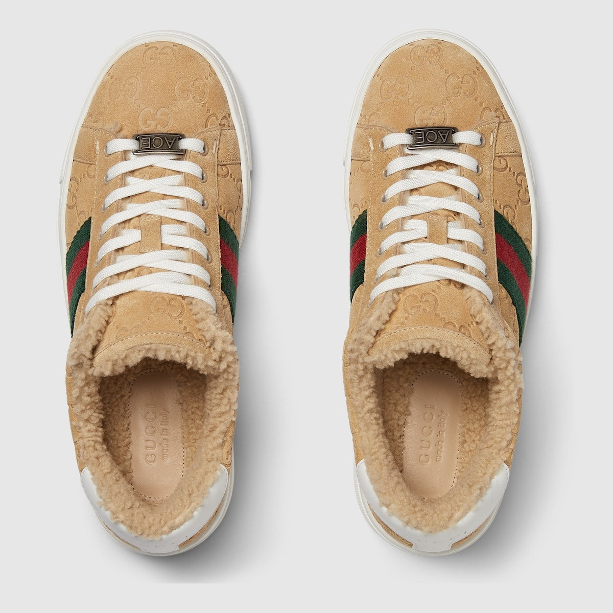 Gucci Ace Web Merino Sneakers - 3
