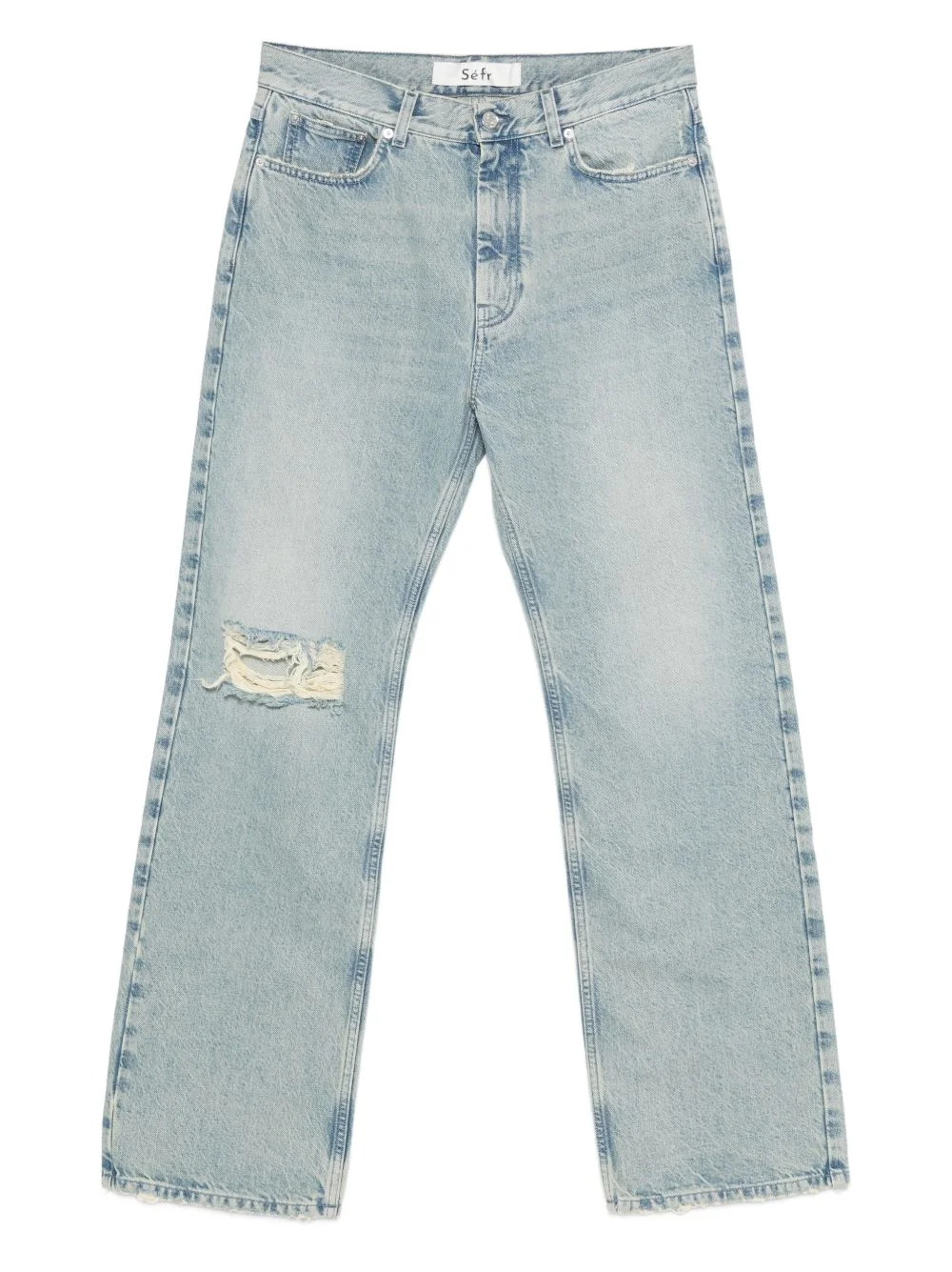 ripped swirl jeans - 1