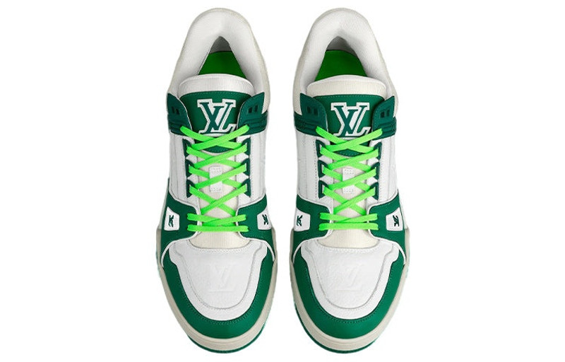 Louis Vuitton LOUIS VUITTON Trainer Sneakers 'Green' 1A9VNM outlook