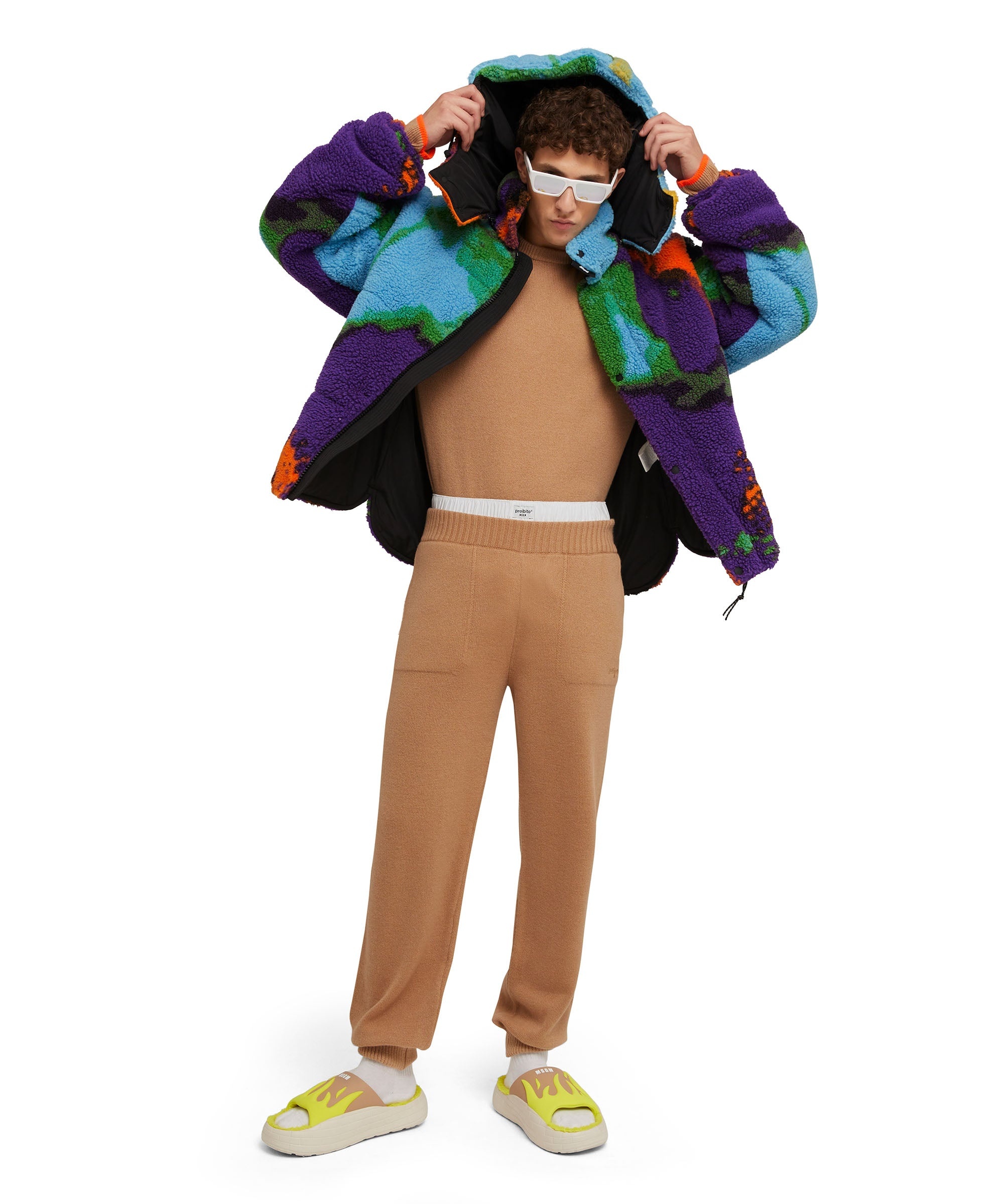 Mirrored sunglasses in Polaroid acetate for MSGM - 5
