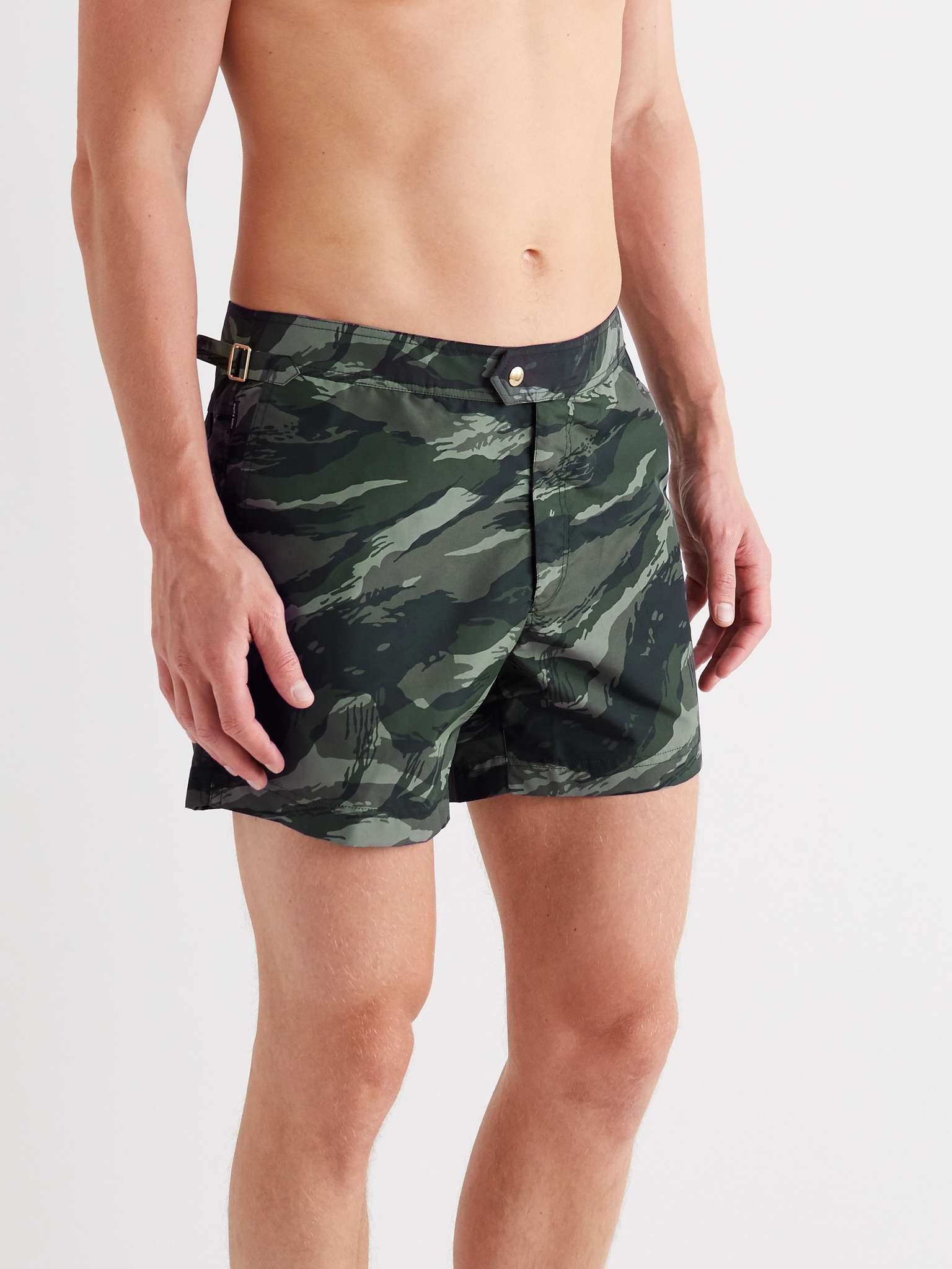 Slim-Fit Short-Length Camouflage-Print Swim Shorts - 2