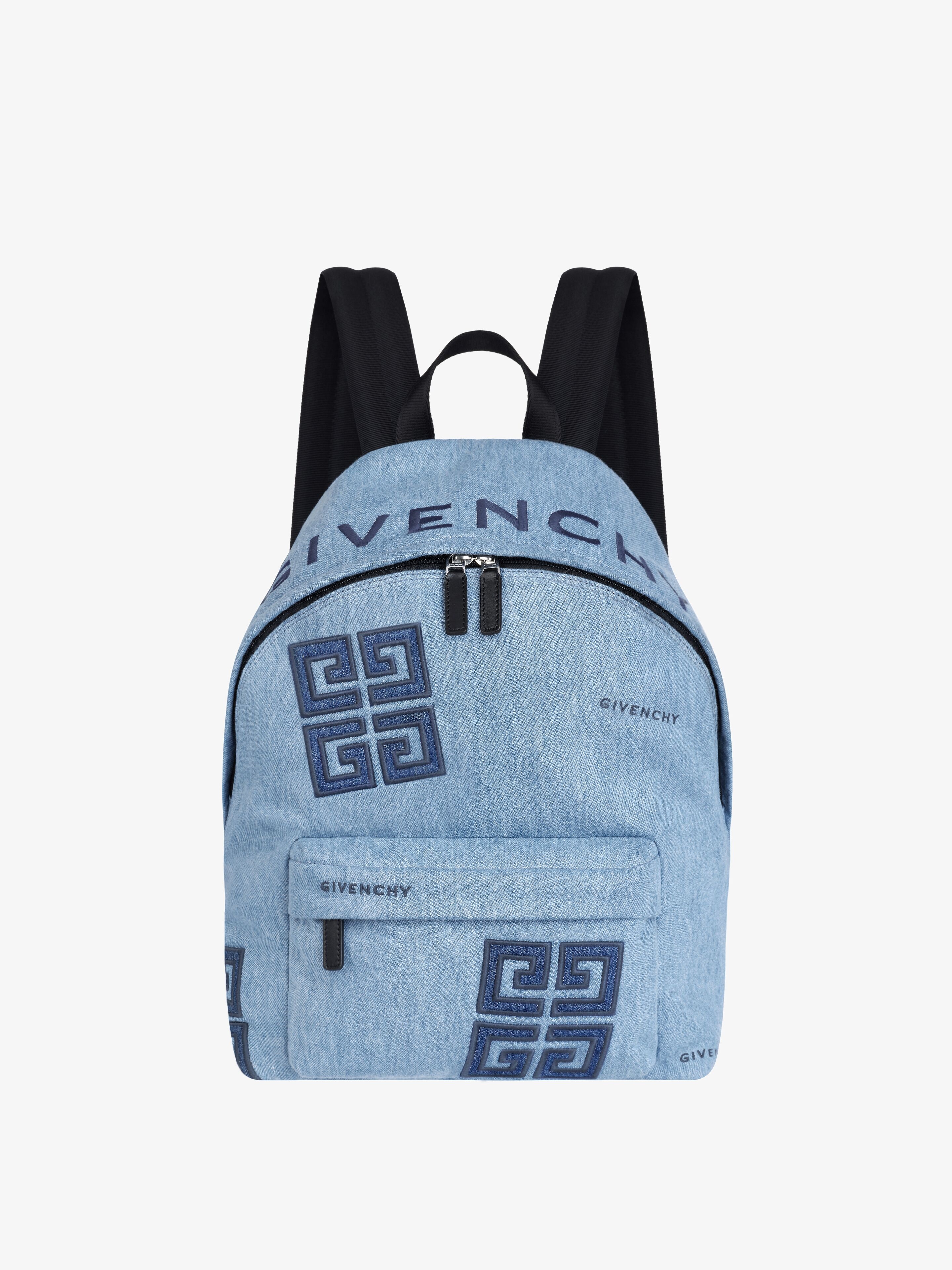 ESSENTIAL U BACKPACK IN 4G EMBROIDERED DENIM - 1