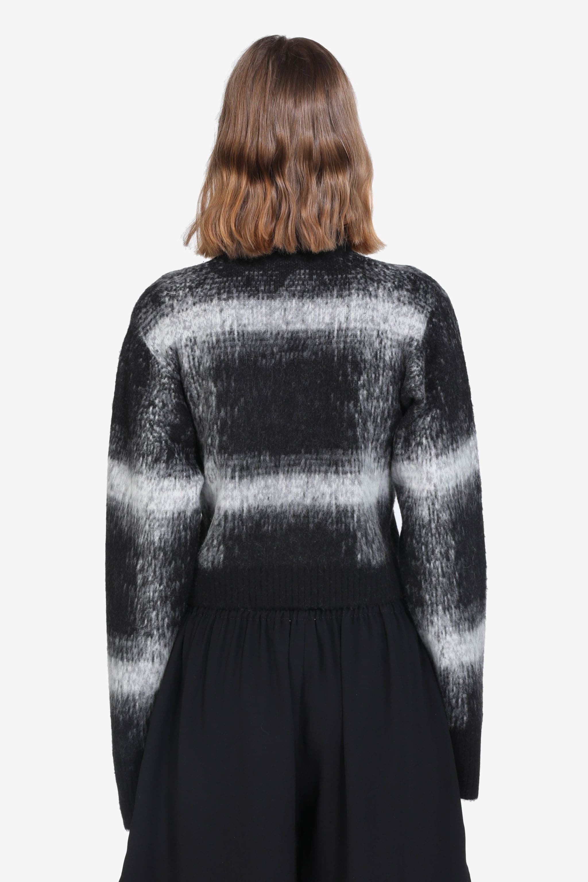 CHECKED CROPPED CARDIGAN - 2