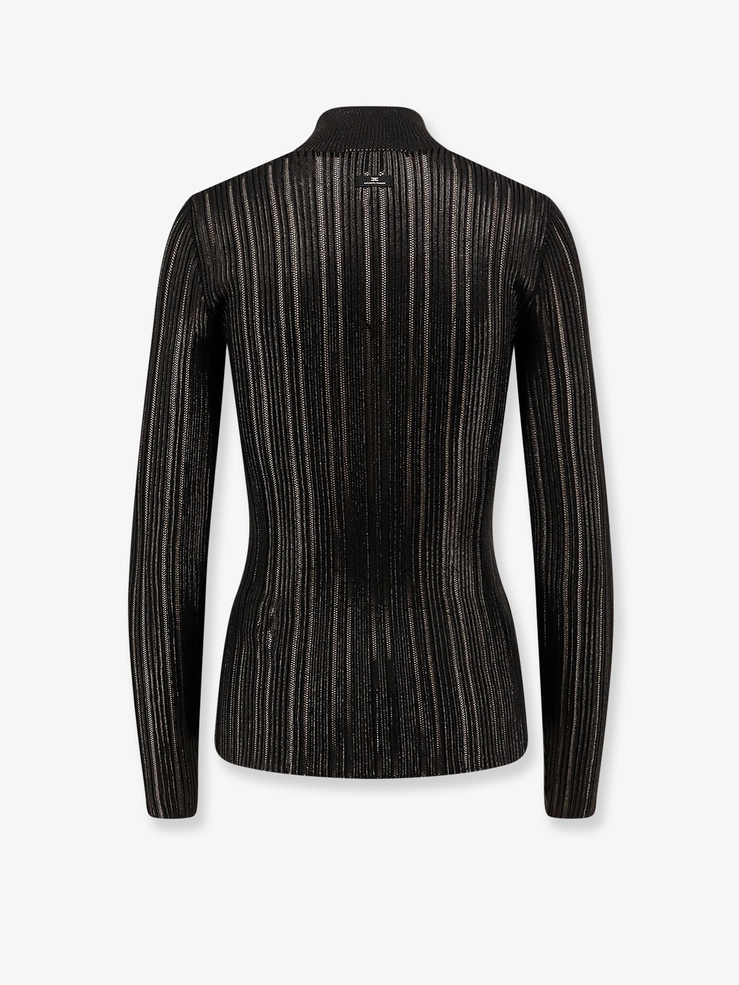 ELISABETTA FRANCHI - Elisabetta Franchi Metallic Fabric Turtleneck Sweater - 2