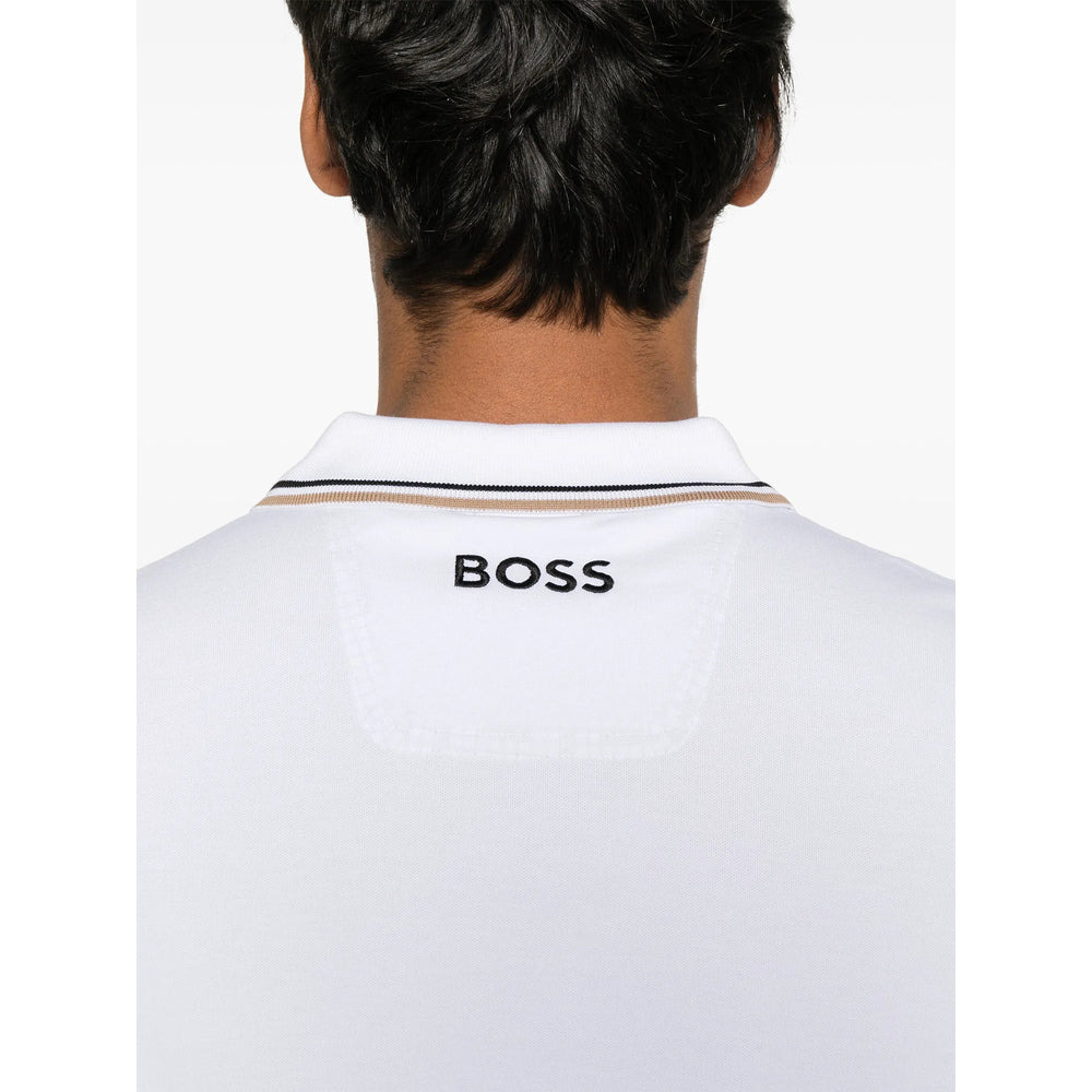 Boss White Polo Shirts Men - 3