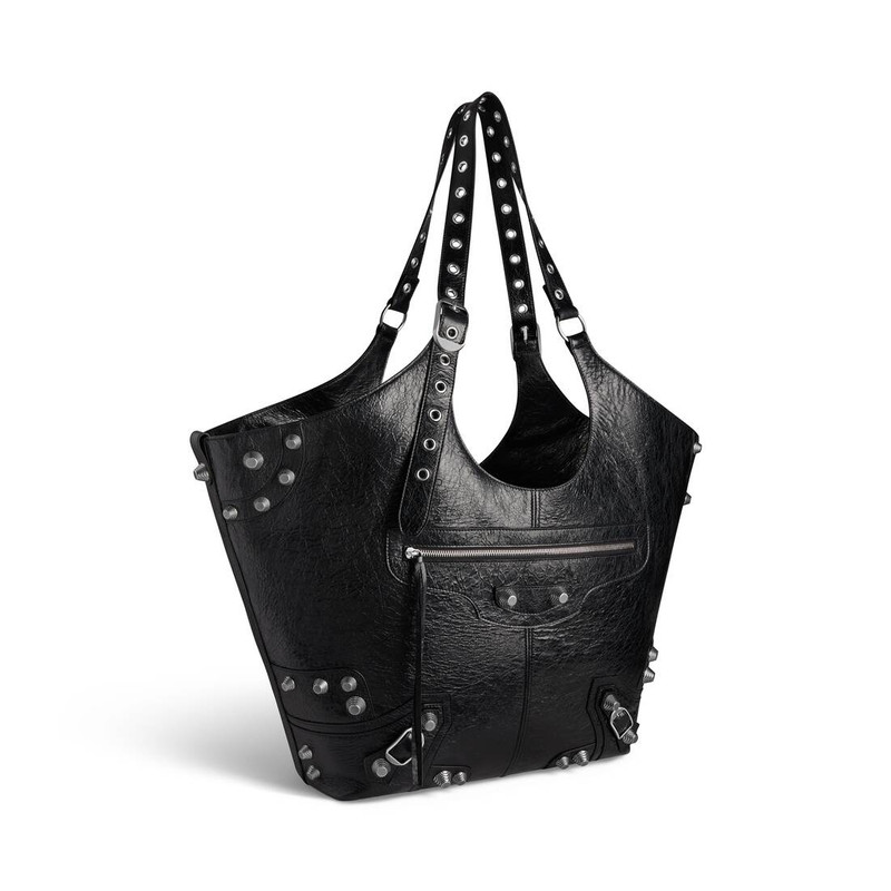 Women's Le Cagole Large Carry All Bag in Black 4