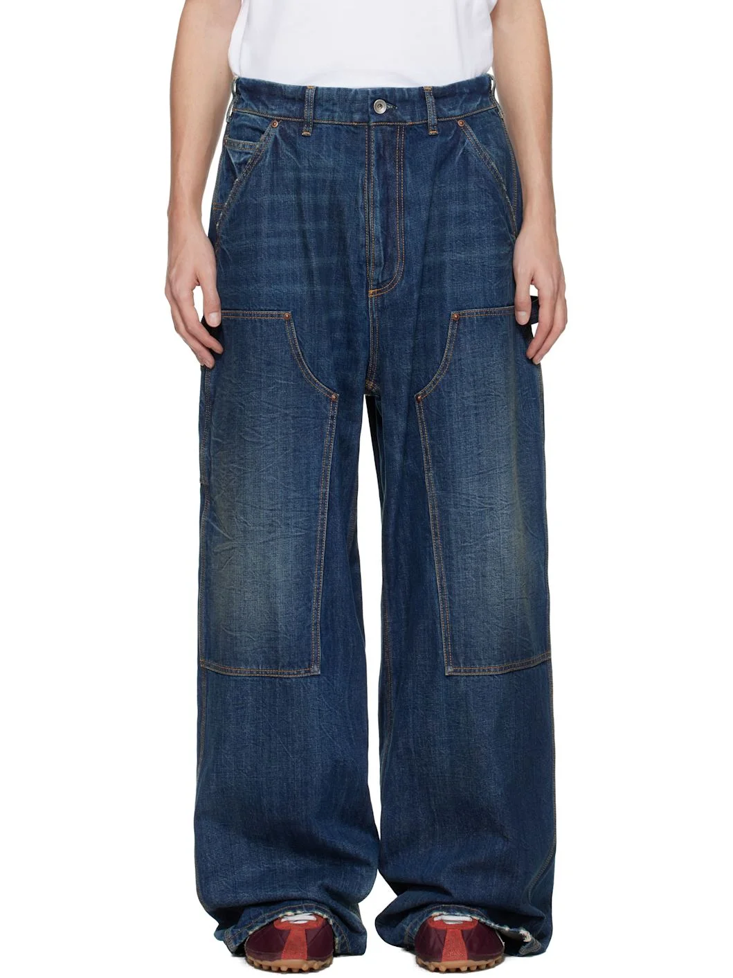 Blue Wide-Leg Jeans - 1