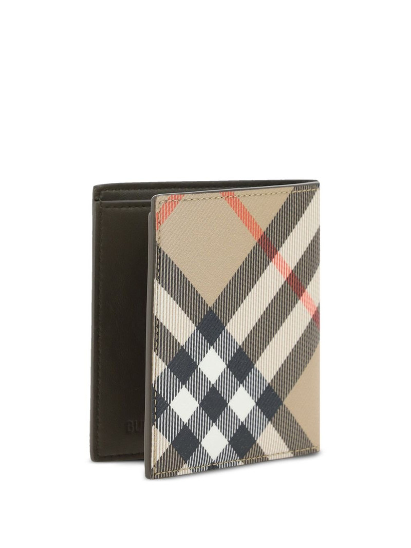 Burberry checked wallet outlook