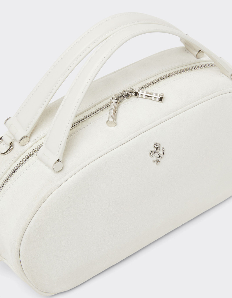 Ferrari Dino Mini Bowling Bag Soft in suede and leather 4