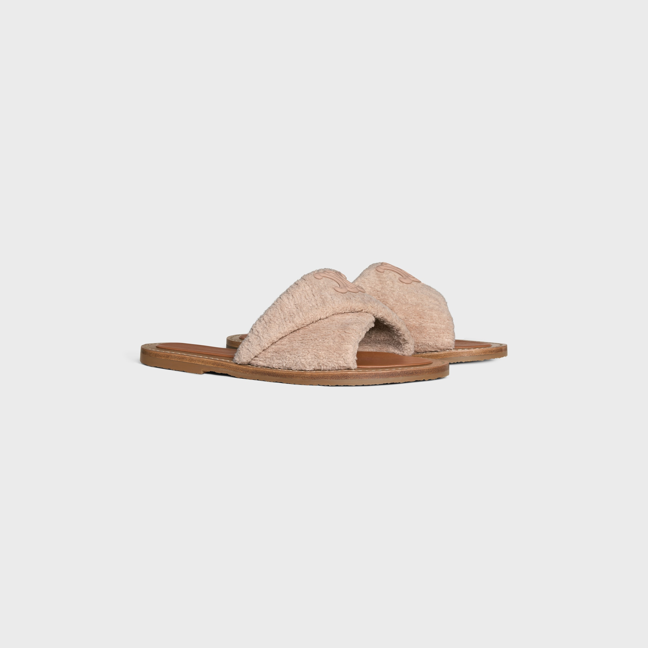 CELINE LYMPIA TWISTED SANDAL IN SPONGE FABRIC - 2