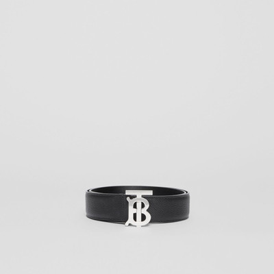 Burberry Monogram Motif Grainy Leather Belt outlook