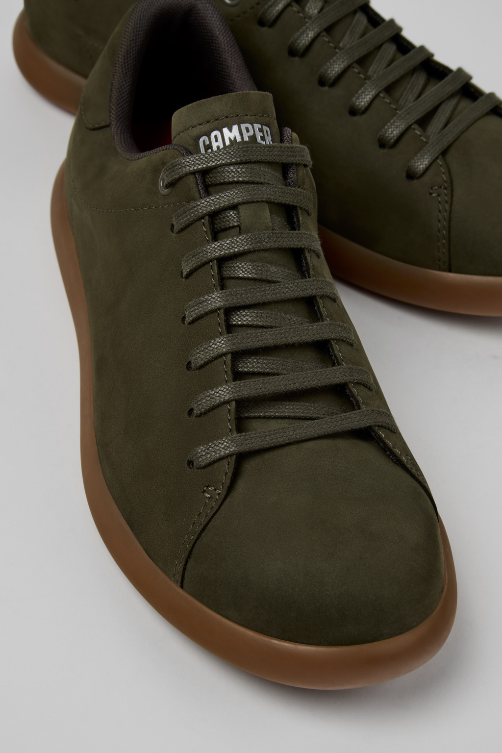 Green Nubuck Sneakers for Men. - 2