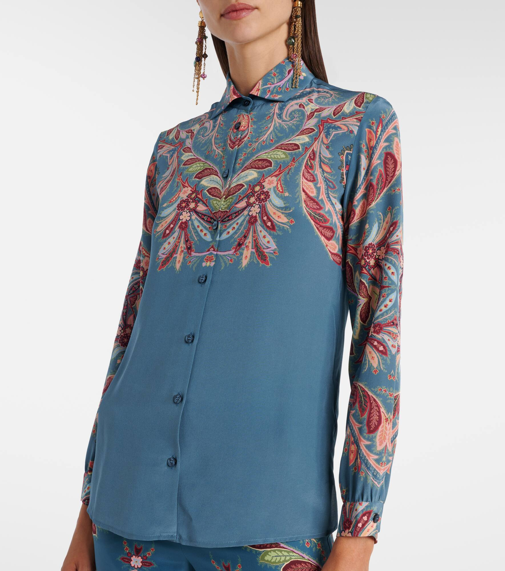Paisley silk shirt - 6