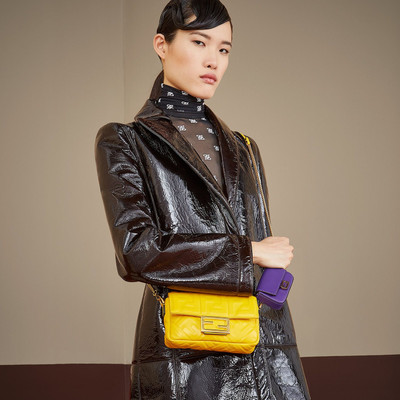 FENDI Yellow leather mini-bag outlook