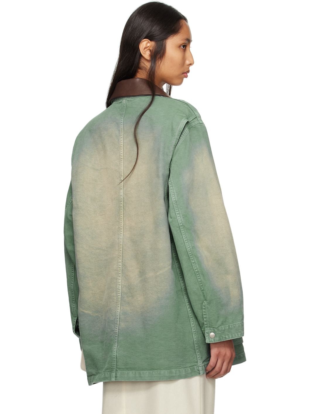 Green Organic Cotton Duck Jacket - 3