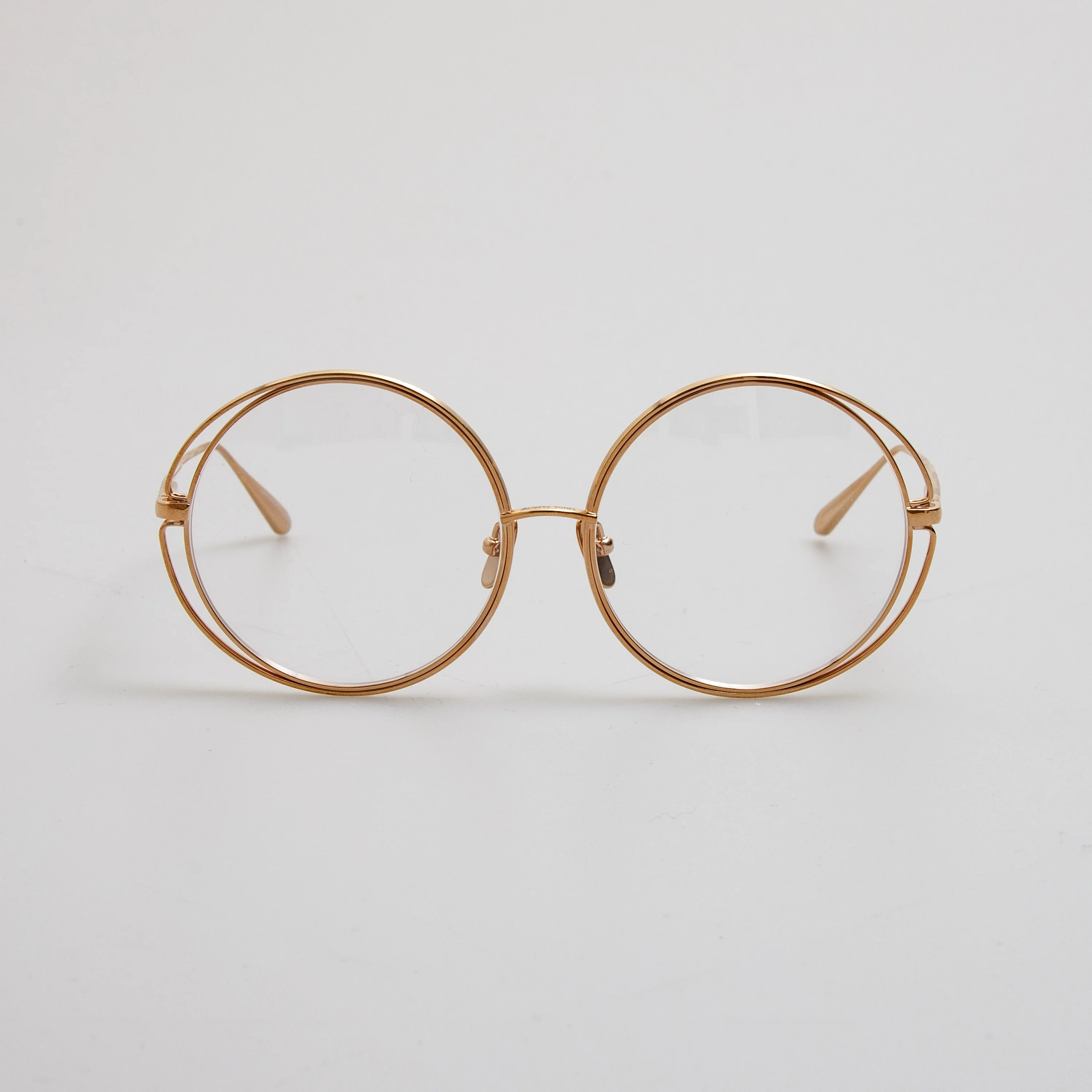 Selene Round Optical Frame in Rose Gold - 1
