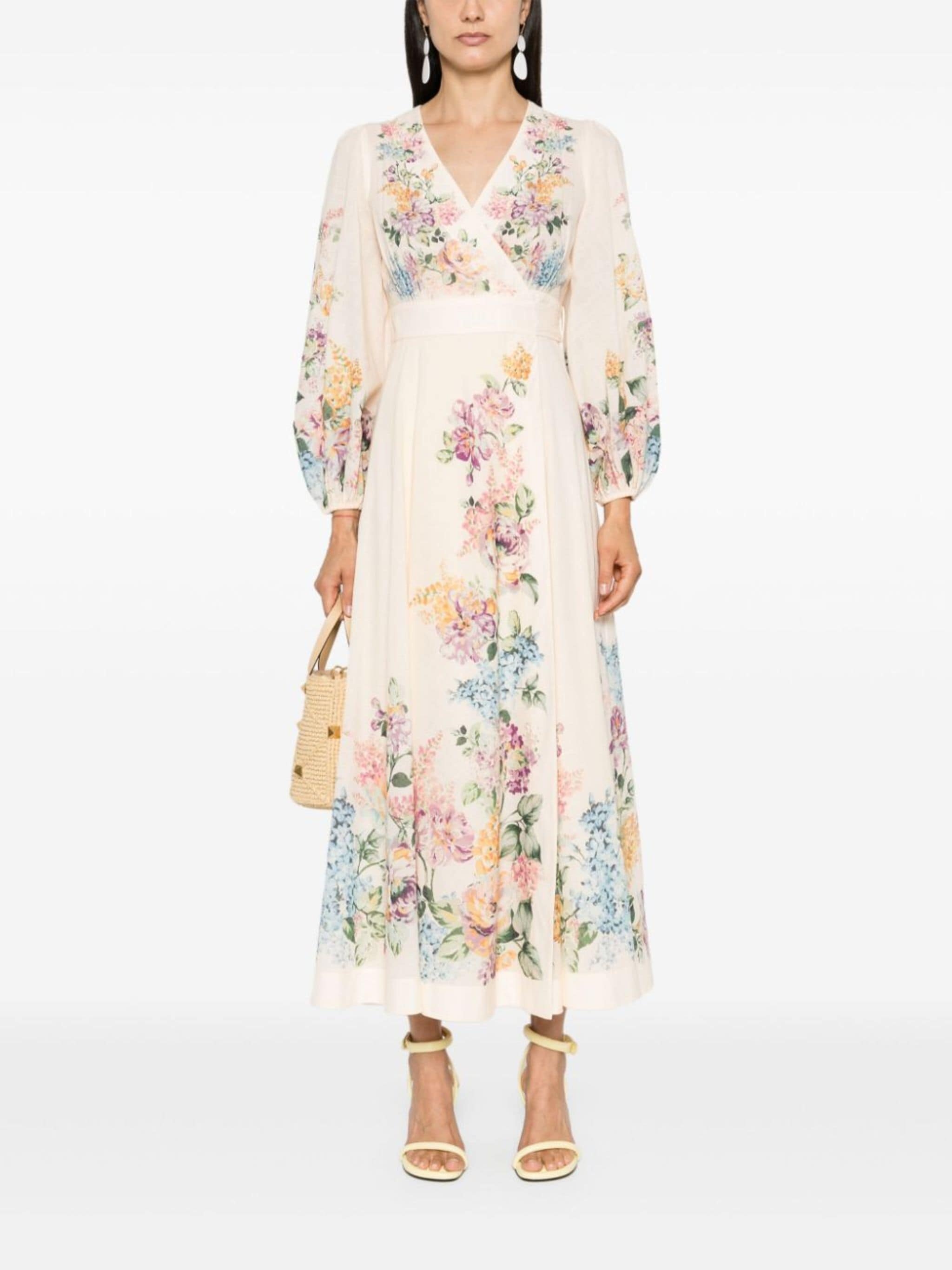 Halliday floral midi wrap dress - 2