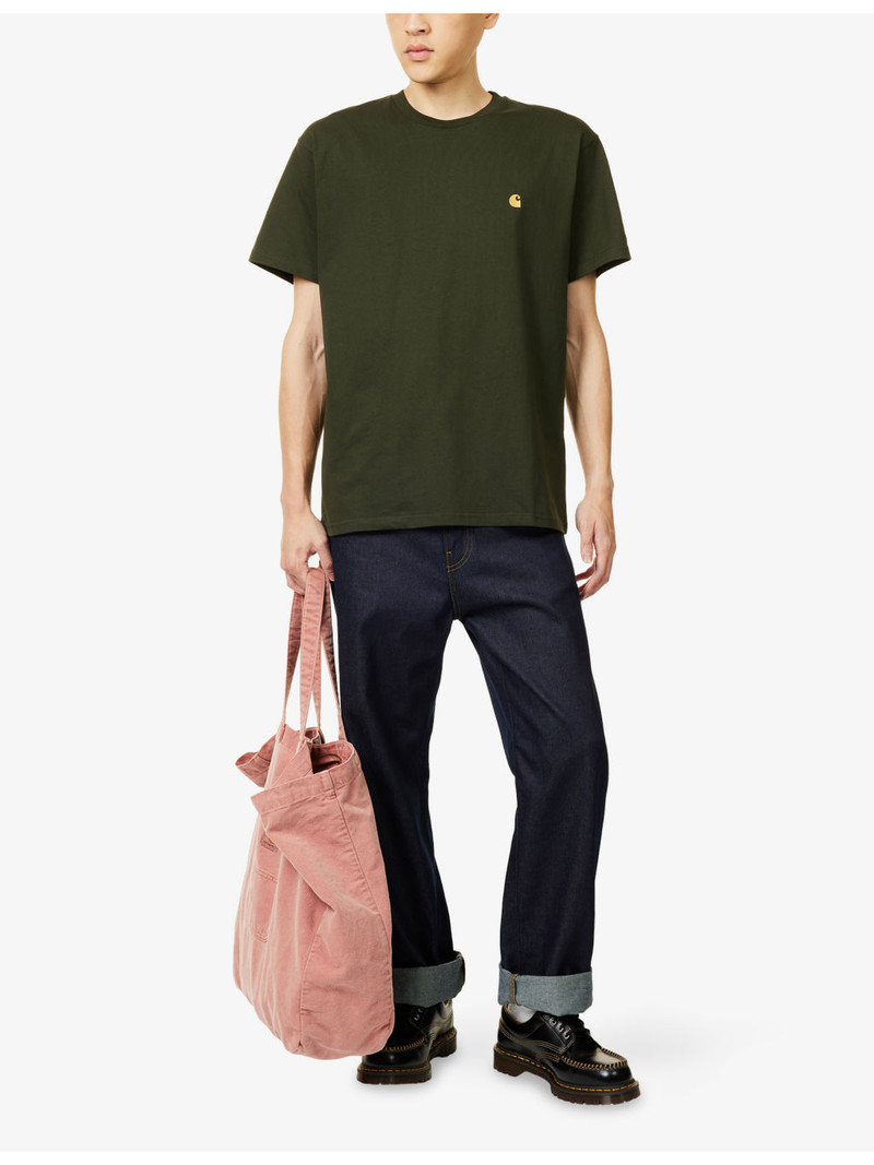 Carhartt Chase Logo-Embroidery Cotton-Jersey T-Shirt outlook
