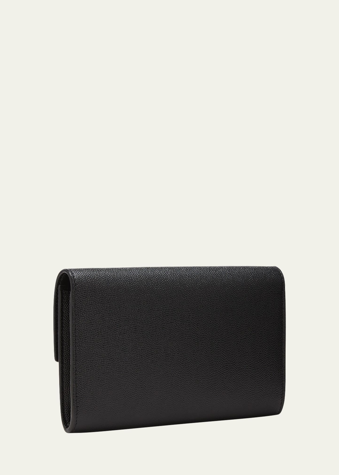 Uptown YSL Wallet on Chain in Grained Leather - 3