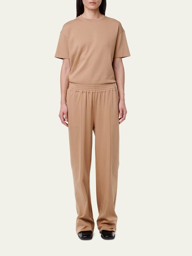 Another Tomorrow Luxe Seamed Wide-Leg Lounge Pants outlook