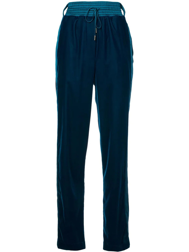 drawstring high-waist trousers 1