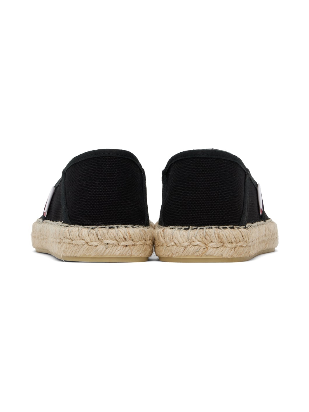 Black Kenzo Paris Elephant Embroidered Canvas Espadrilles - 2