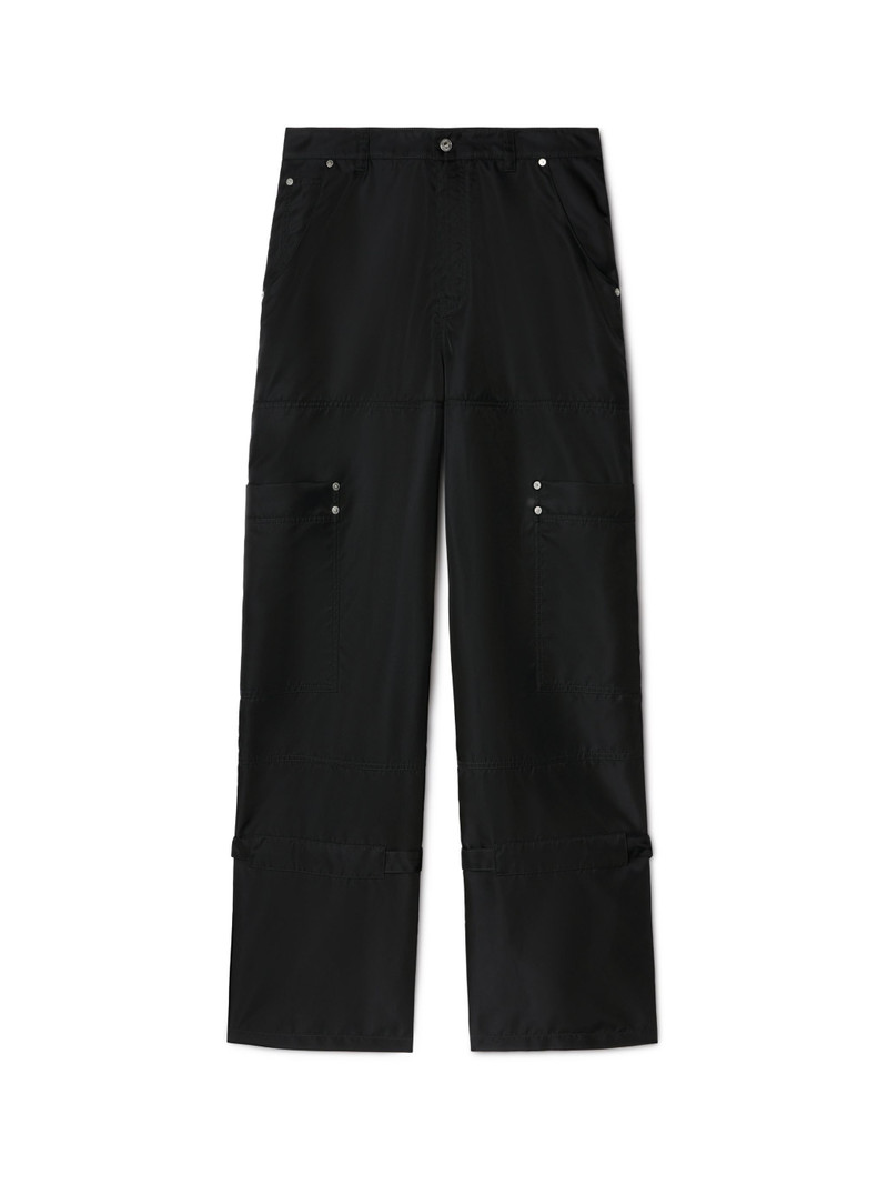 Black Nylon Carpenter Pants 1