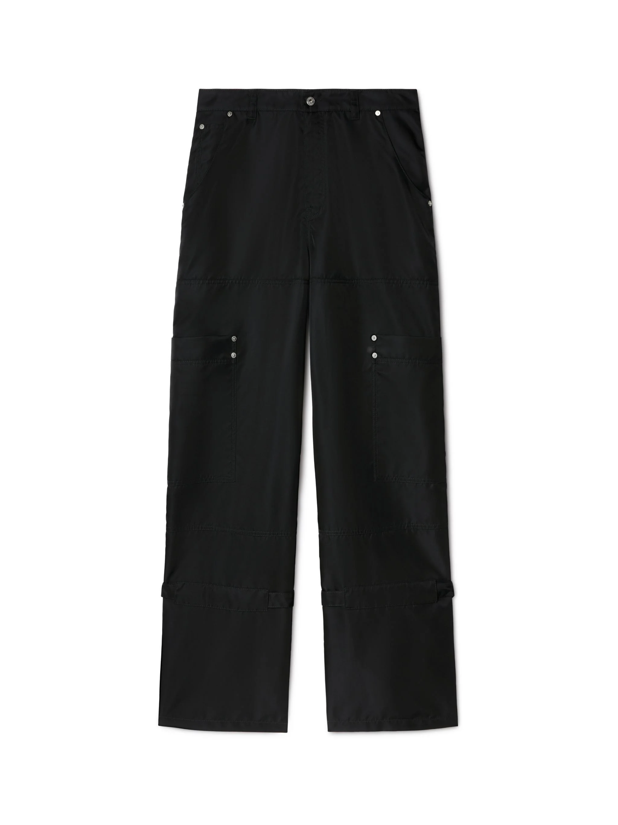 Black Nylon Carpenter Pants - 1