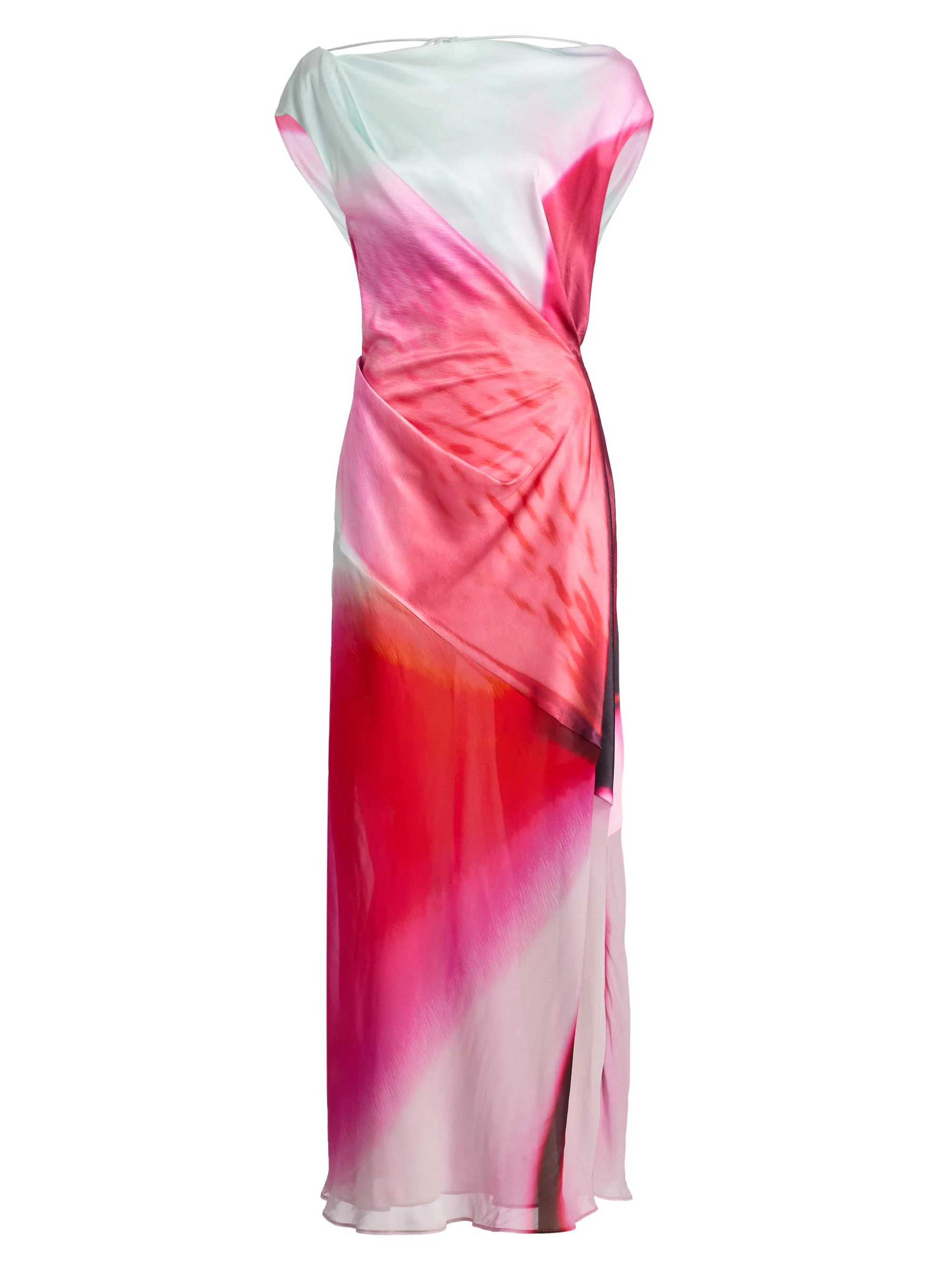 Women's Farrah Dyed Draped Maxi Dress - Tropical Bloom - 1