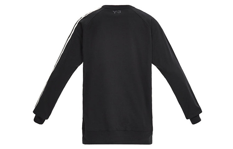 Y-3 adidas Y-3 3-Stripes French Terry Crew Sweatshirt 'Black' FJ0388 outlook