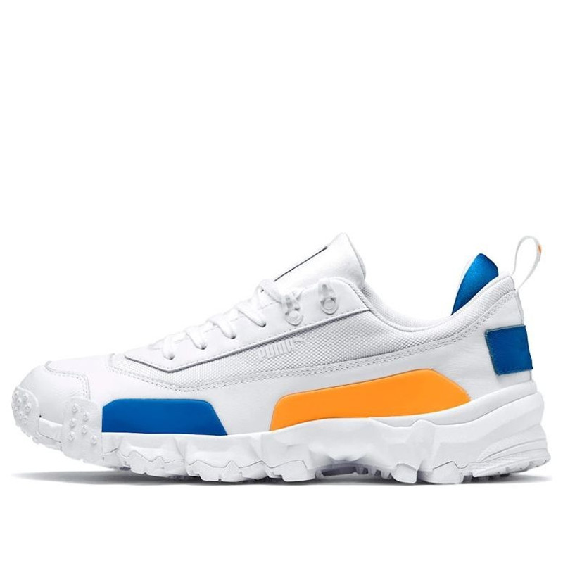 PUMA Trailfox Leather White Blue Yellow 369470-01 - 1