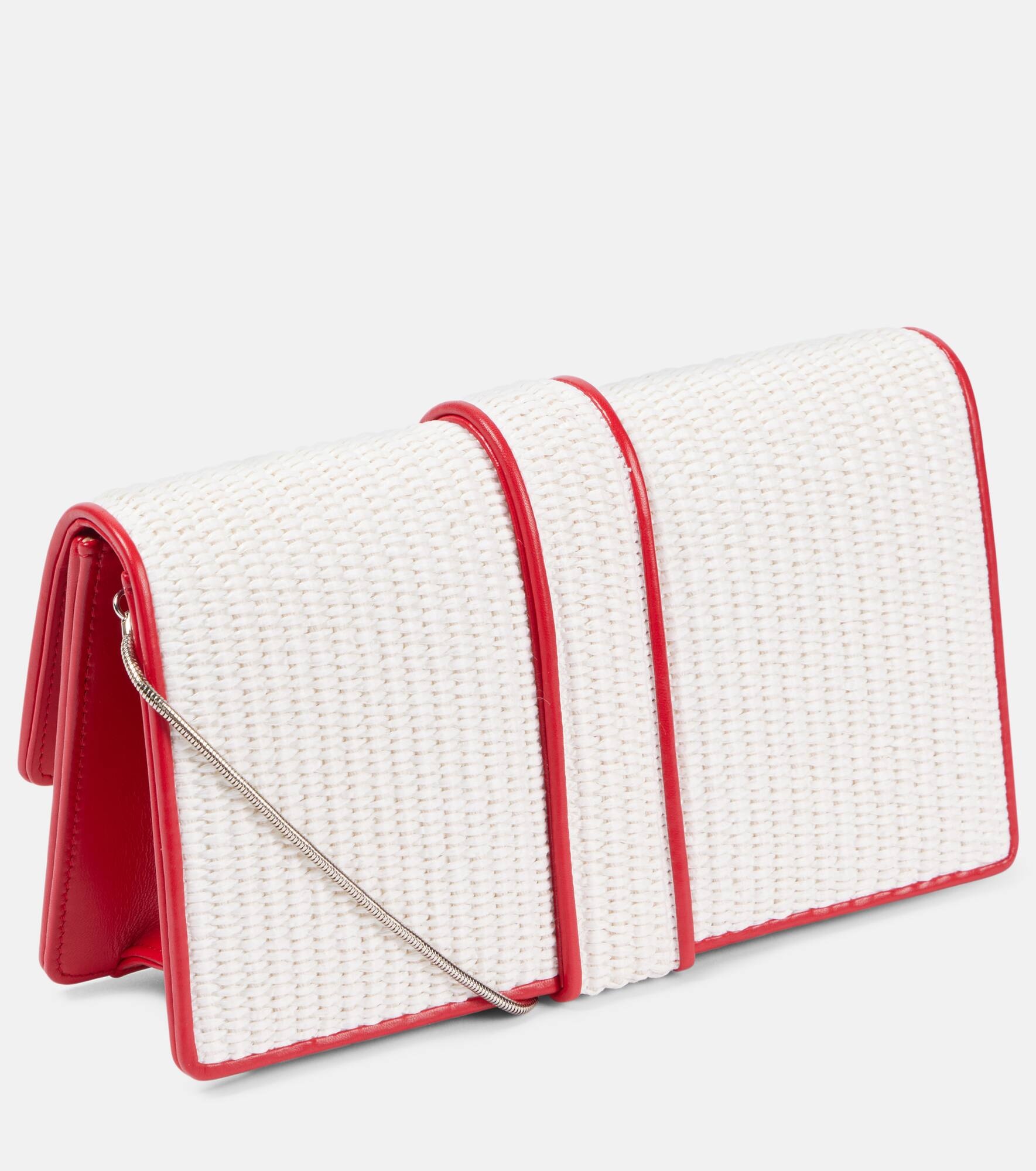 Maycap raffia-effect clutch - 4