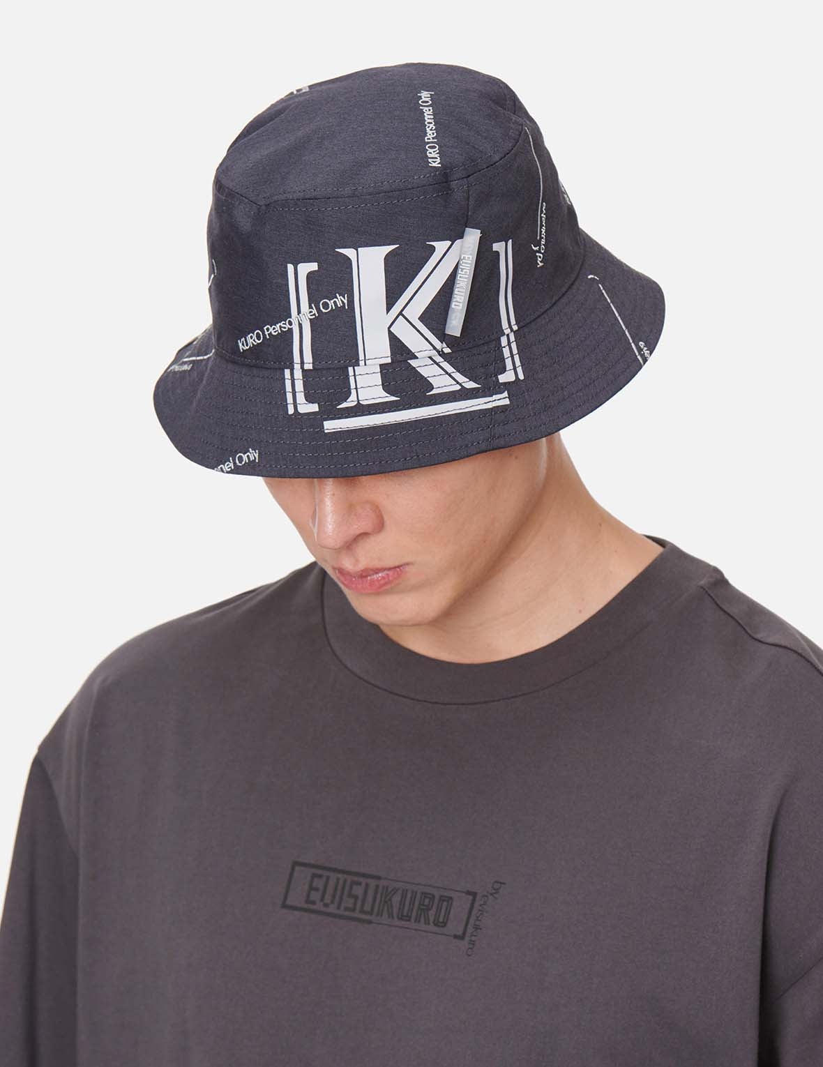 Slogan Embroidered and Logo Print Bucket Hat - 5