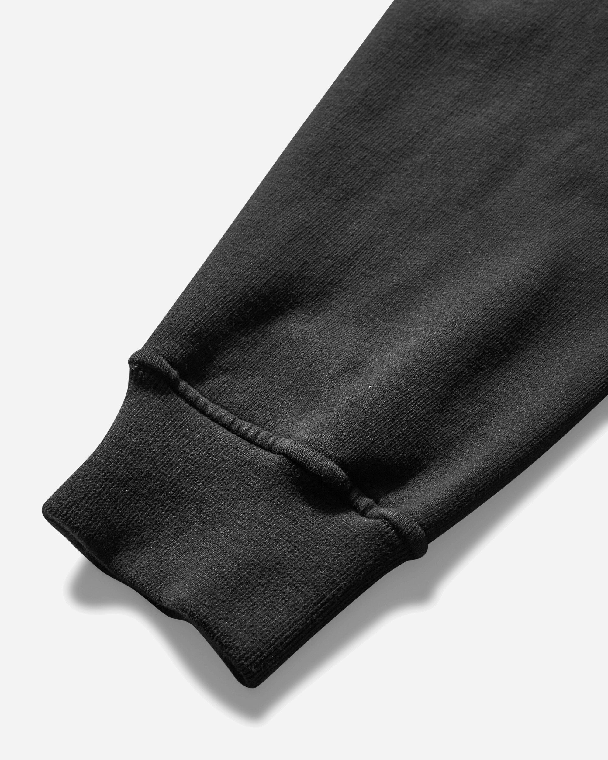 Men's Sleeve Pockets Crewneck Sweatshirt Black - 4