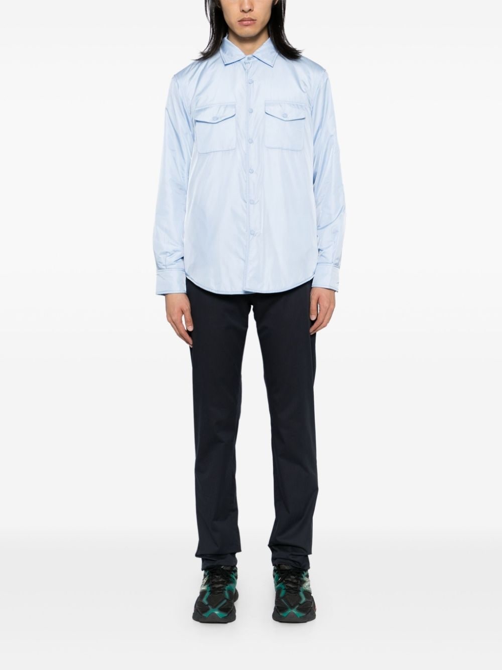 long-sleeved shirt jacket - 2