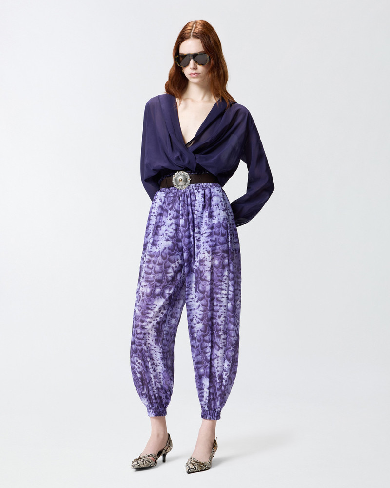CROPPED BLOUSE WITH HOOD AND SHEER DETAILS 4