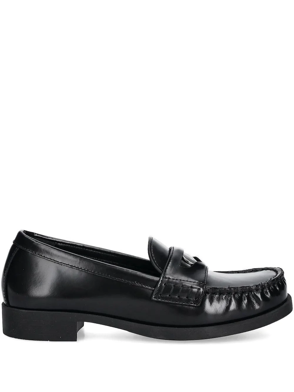 leather penny loafers - 1