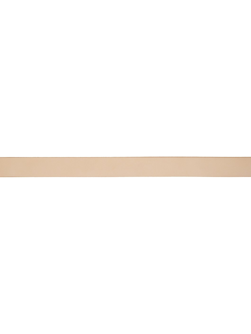 Beige Narrow Casual Leather Belt - 2