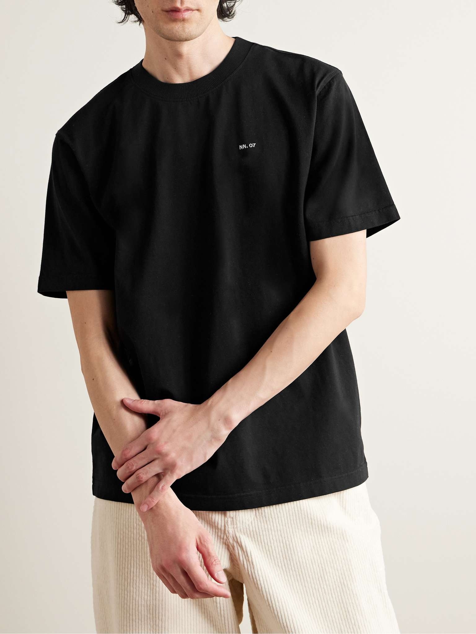 Adam 3209 Logo-Embroidered Pima Cotton-Jersey T-Shirt - 3
