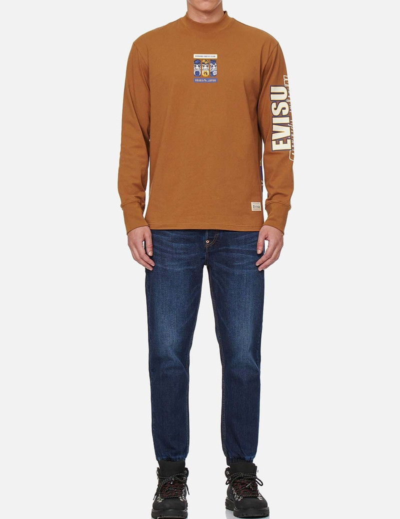 TWO-TONE DAICOCK INSERT DENIM JOGGER PANTS 6