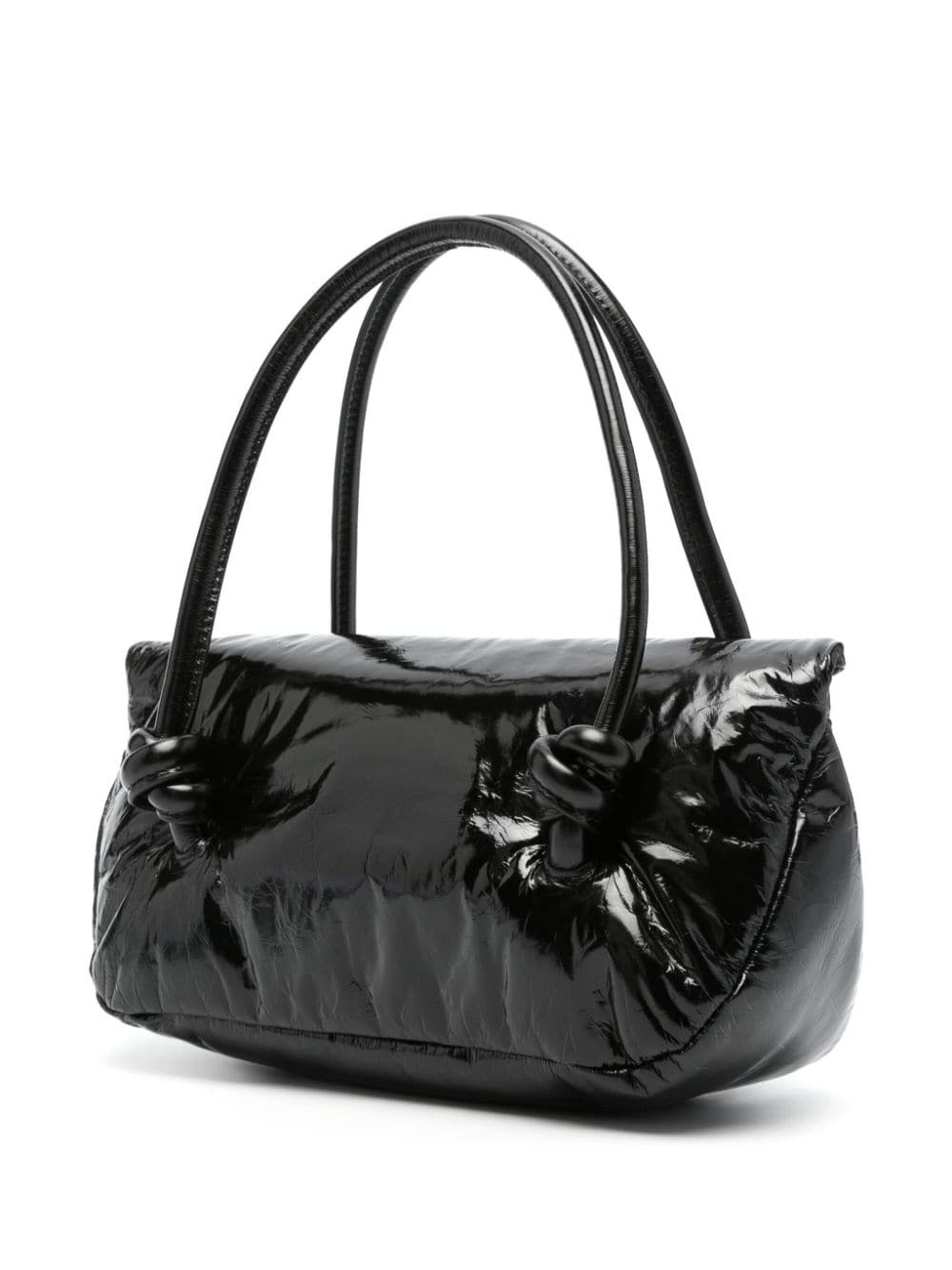 padded leather shoulder bag - 3