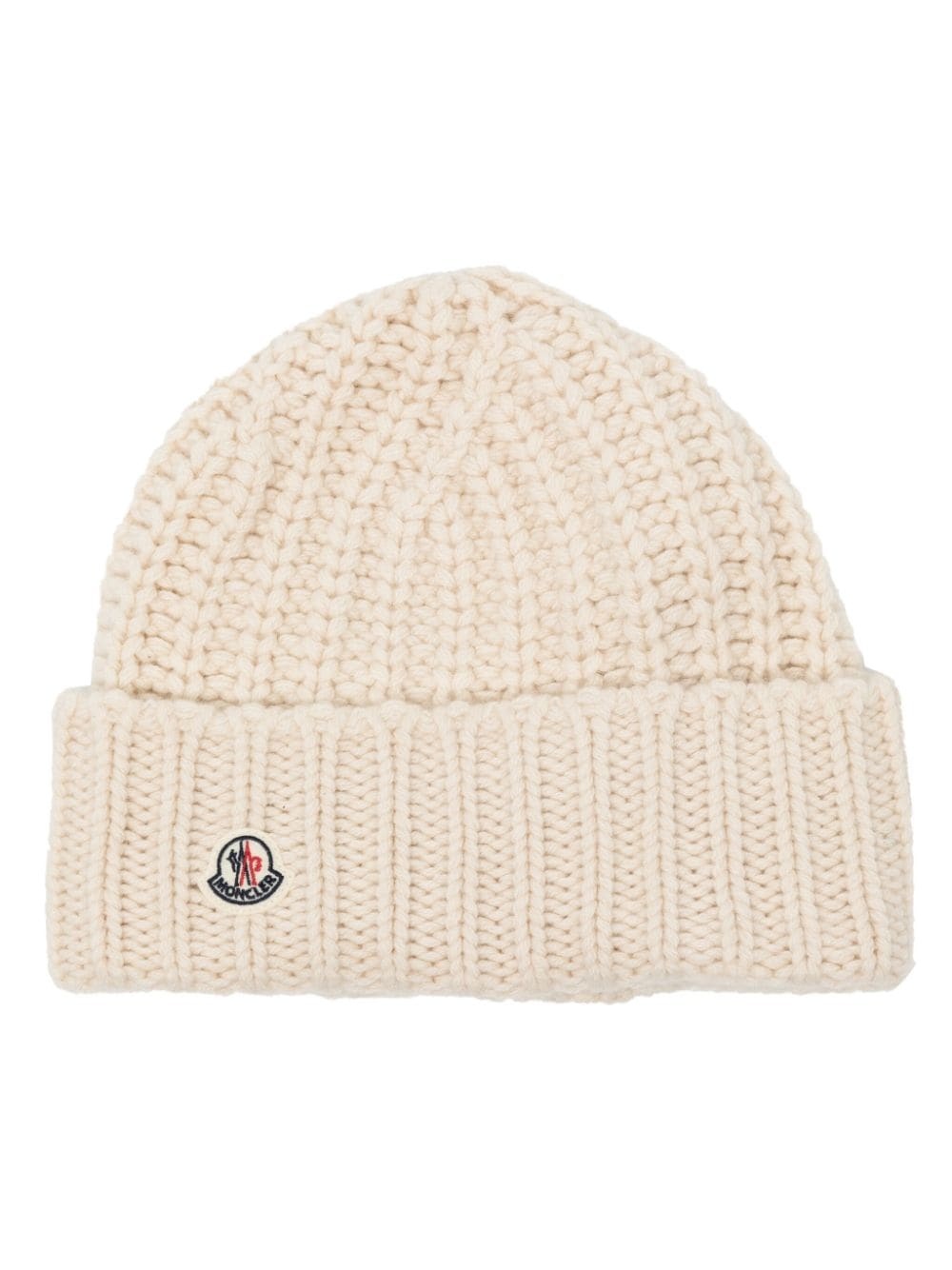 logo-patch cashmere-blend beanie - 1