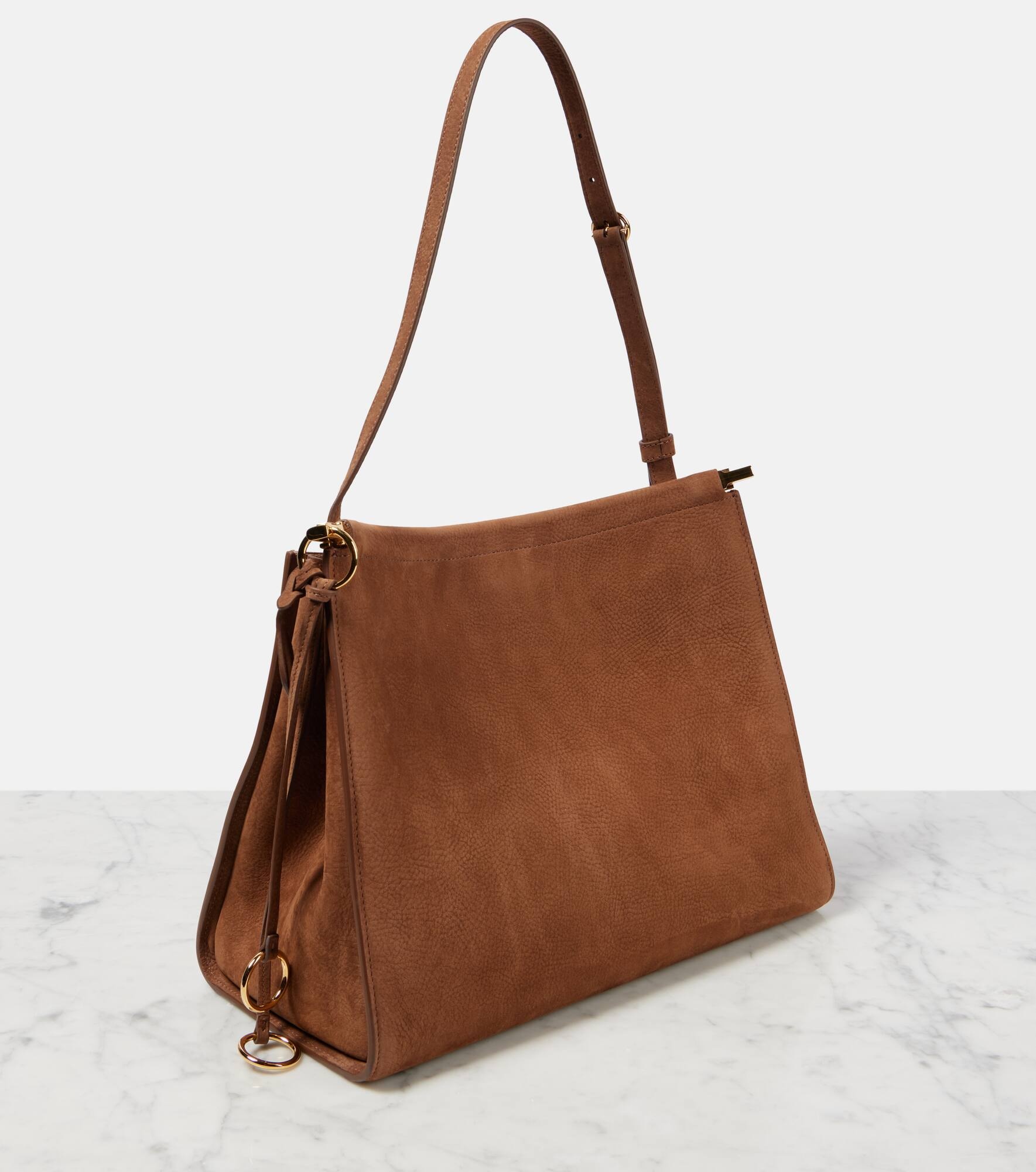 Le Click Medium suede shoulder bag - 4