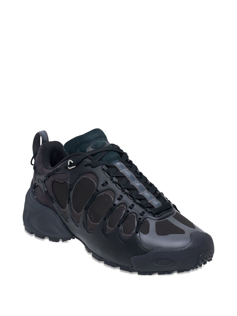lace-up sculpted trainers - 2