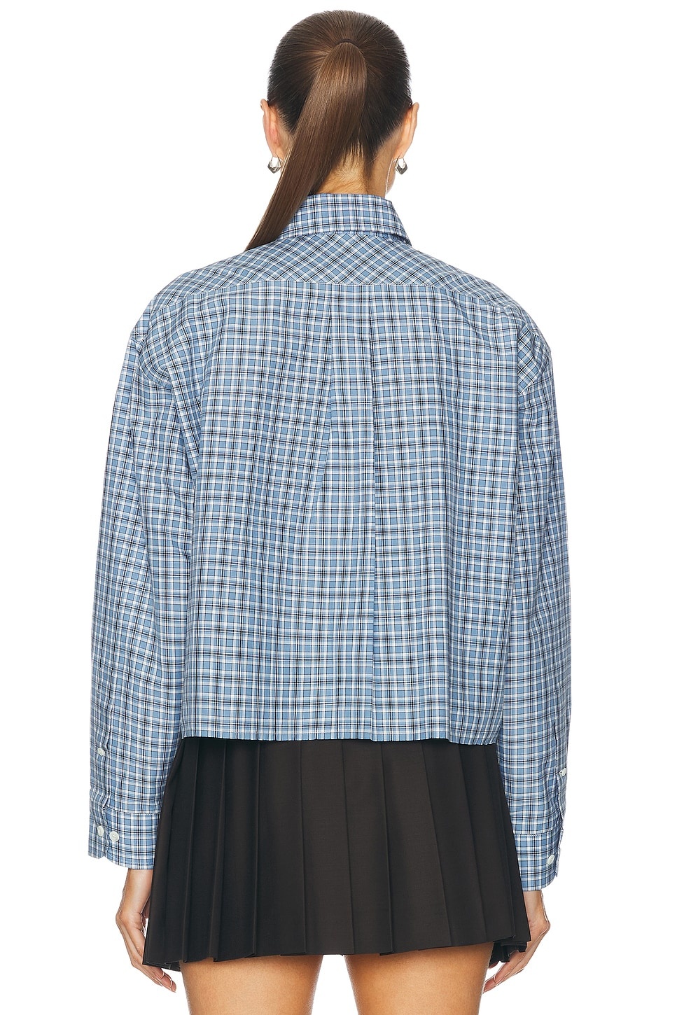 Cropped Button Up Top - 4