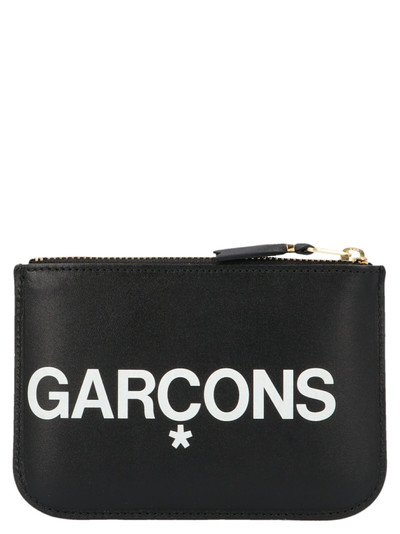 Comme Des Garçons Huge Logo Wallets, Card Holders White/Black outlook