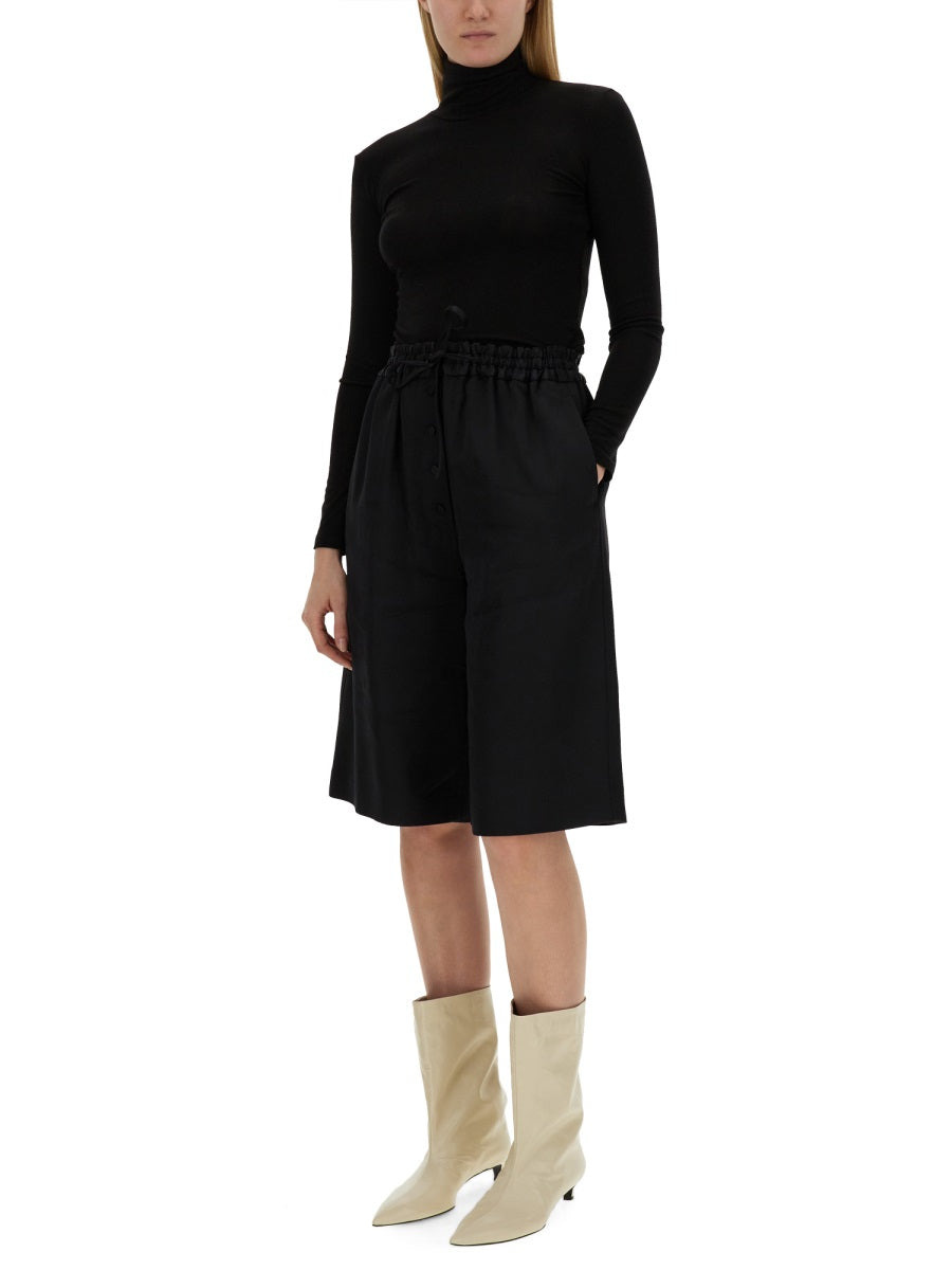 Jil Sander Women Wide Leg Bermuda Shorts - 2
