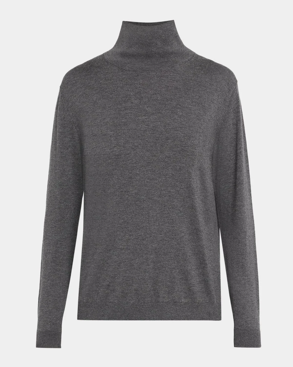 Kiku Turtleneck Silk-Wool Sweater - 1